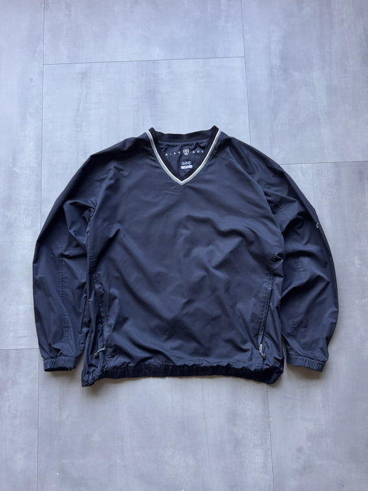 VINTAGE NIKE GOLF BLACK WINDBREAKER - XL