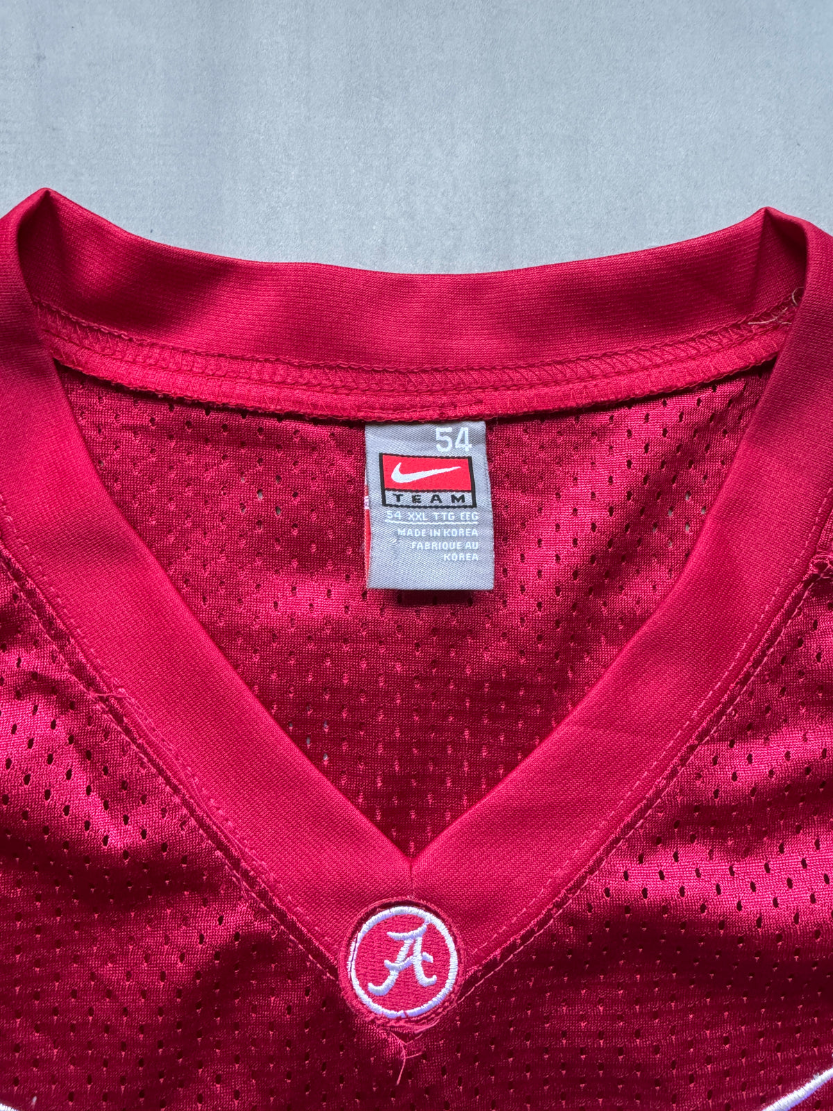 VINTAGE NIKE ALABAMA CRIMSON TIDE MCCARRON RED JERSEY - XXL