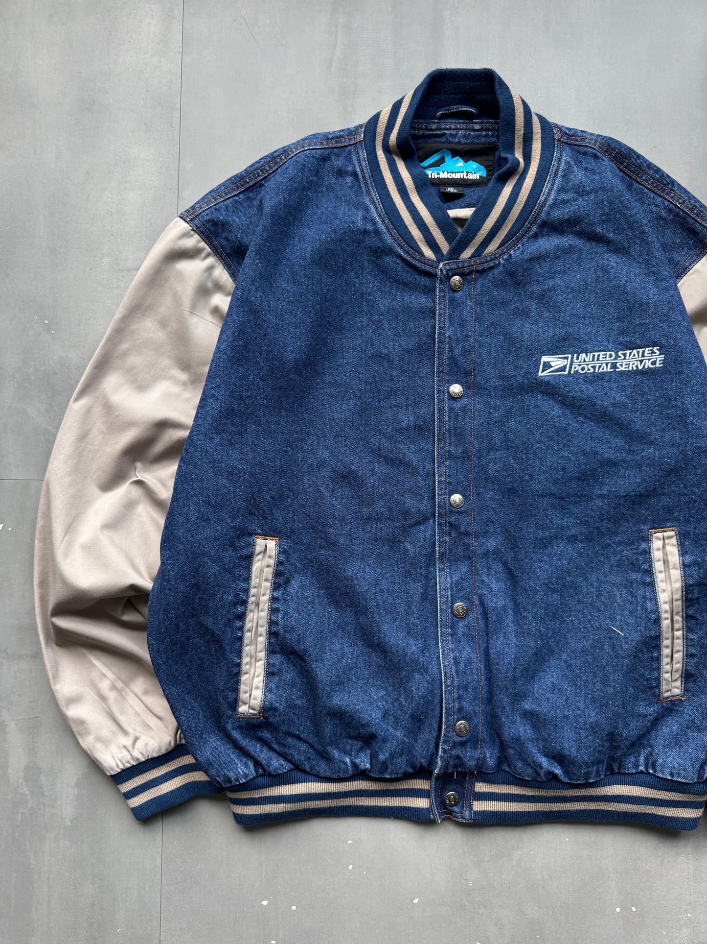 VINTAGE U.S. POSTAL SERVICE (USPS) BASEBALL JACKET - XL