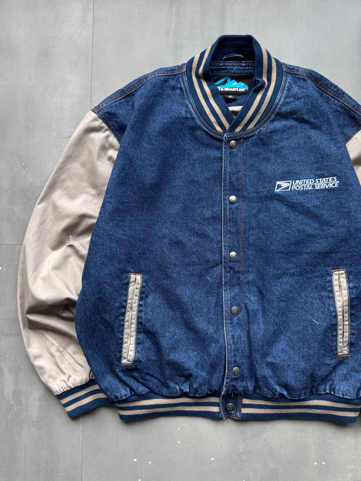 VINTAGE U.S. POSTAL SERVICE (USPS) BASEBALL JACKET - XL
