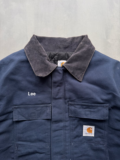 VINTAGE CARHARTT NAVY ARCTIC JACKET - XL