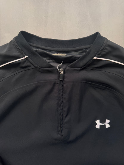 VINTAGE UNDERARMOUR BLACK WINDBREAKER - XL