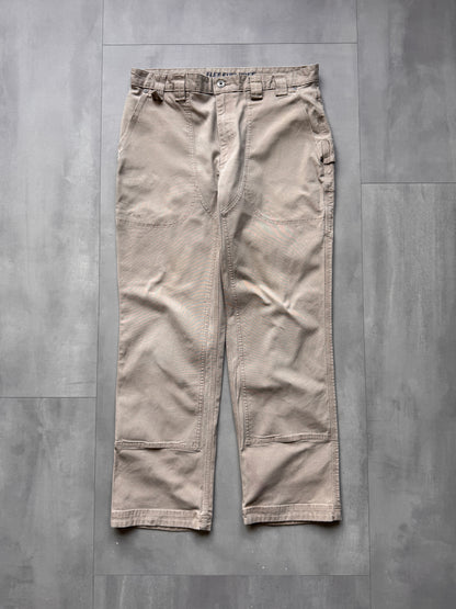 VINTAGE DULUTH TAUPE WORK PANTS - 32