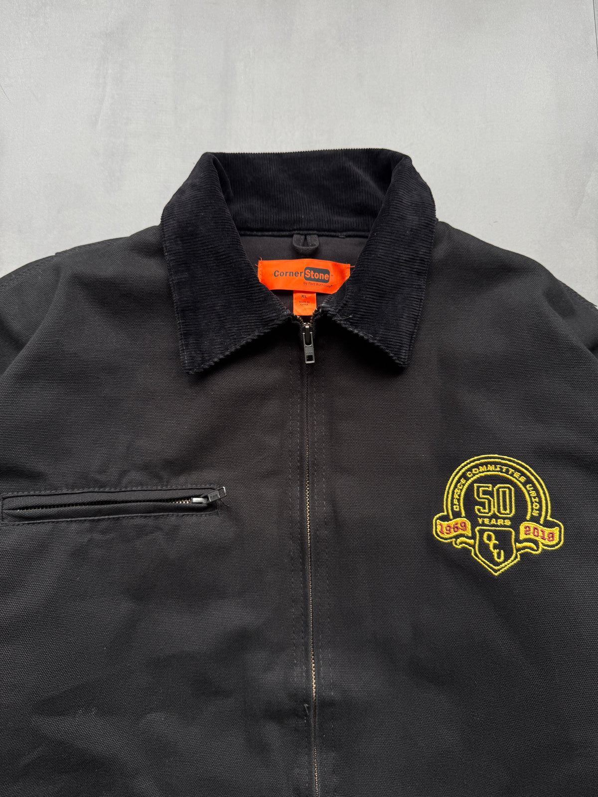 CORNERSTONE BLACK DETROIT JACKET - XL