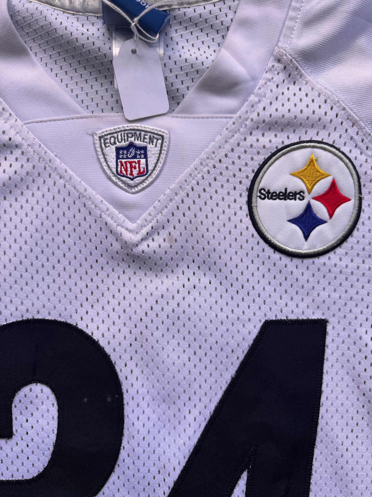 VINTAGE REEBOK NFL PITTSBURGH STEELERS JERSEY - L