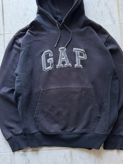 GAP FADED DARK GREY HOODIE - LARGE