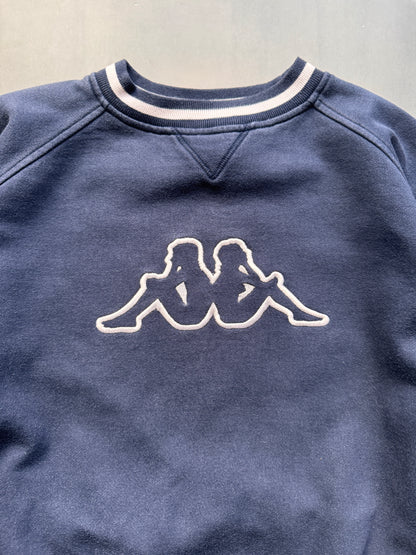 VINTAGE KAPPA NAVY SWEATER - S