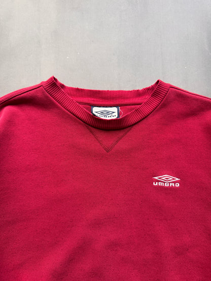 VINTAGE UMBRO MAROON SWEATER - M