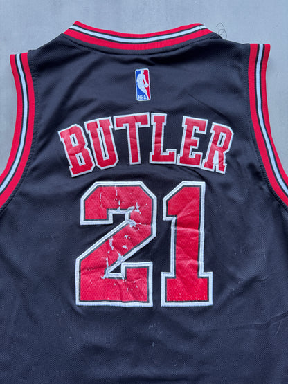 VINTAGE NBA CHICAGO BULLS BLACK JIMMY BUTLER JERSEY - S
