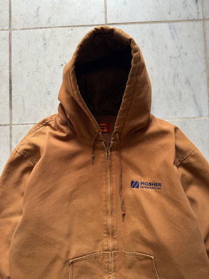 CORNERSTONE BY PORT AUTHORITY BROWN ACTIVE JACKET - XLARGE