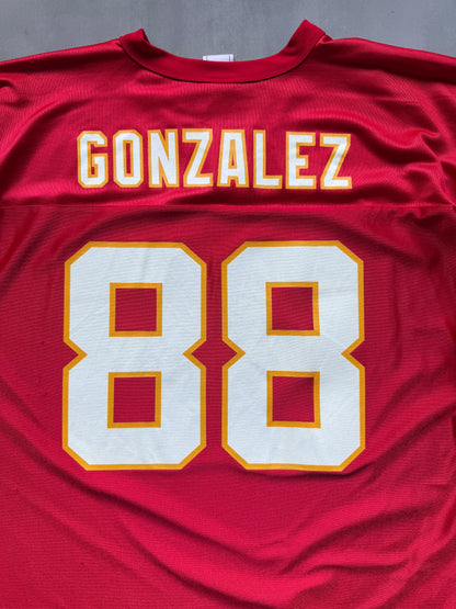 VINTAGE NFL KANSAS CITY CHIEFS RED GONZALEZ JERSEY - XXL