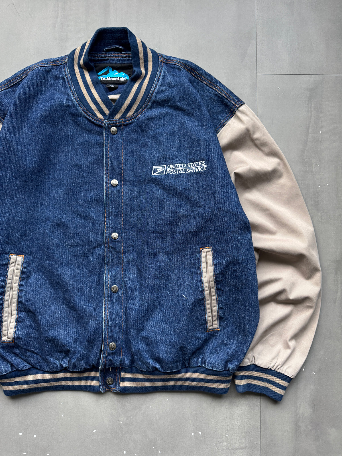 VINTAGE U.S. POSTAL SERVICE (USPS) BASEBALL JACKET - XL