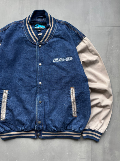 VINTAGE U.S. POSTAL SERVICE (USPS) BASEBALL JACKET - XL