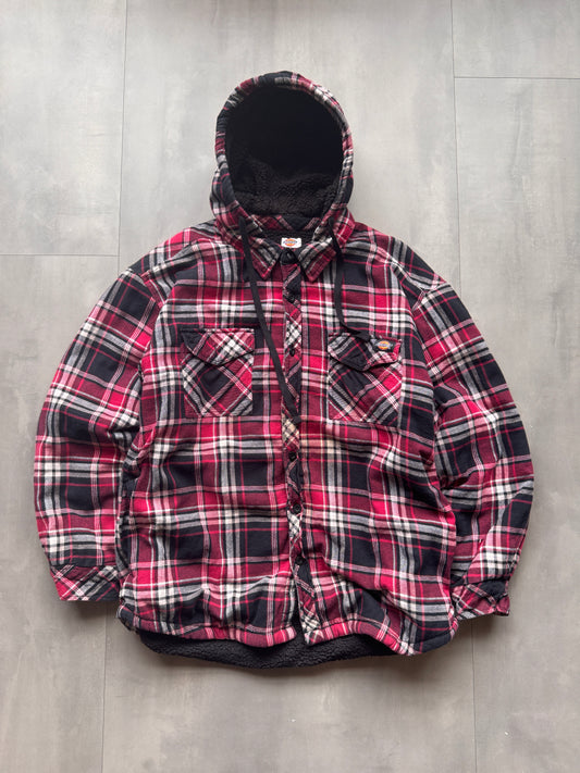 VINTAGE DICKIES SHERPA LINED FLANNEL JACKET - L