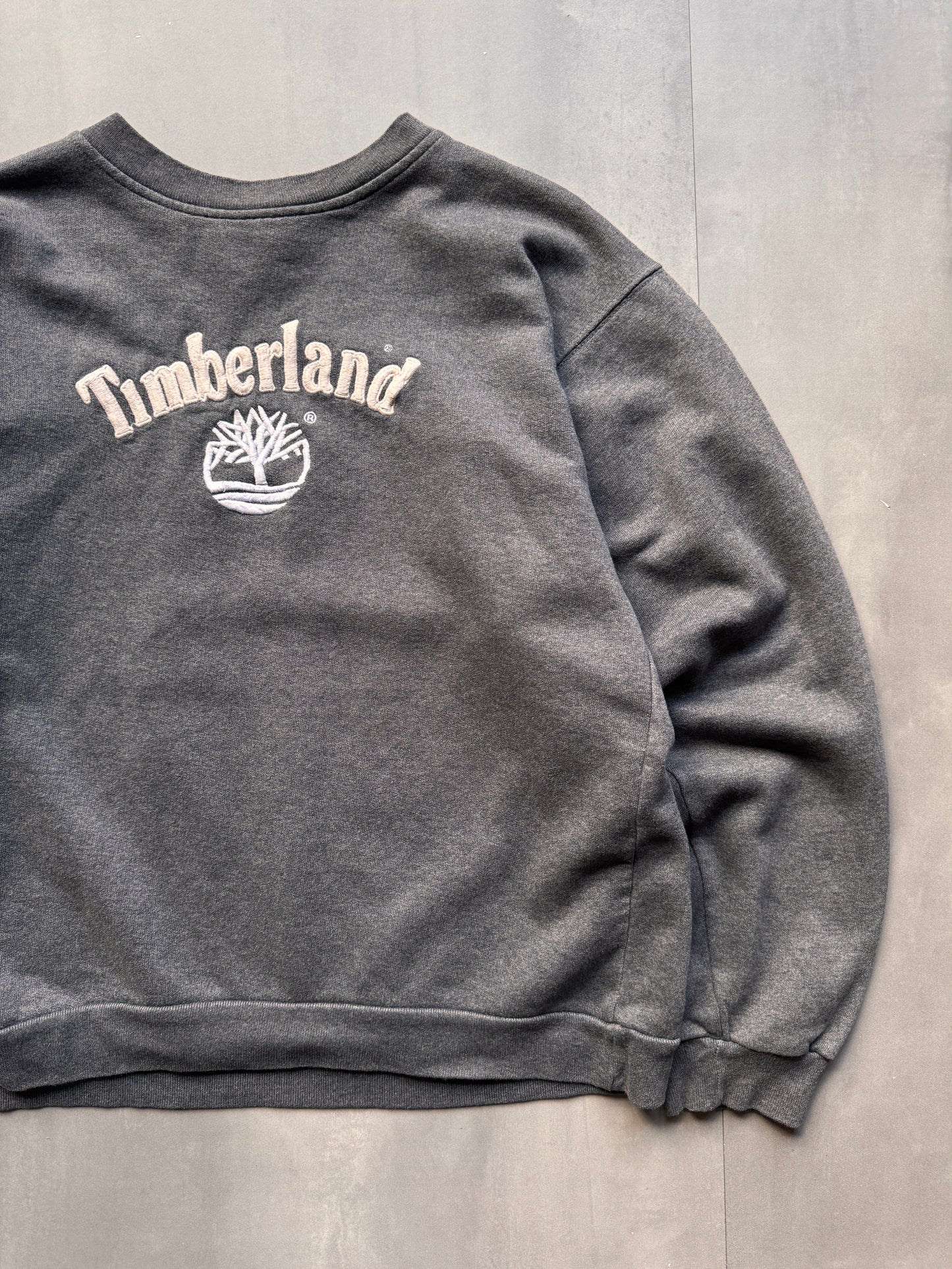 VINTAGE TIMBERLAND GREY SWEATER - S