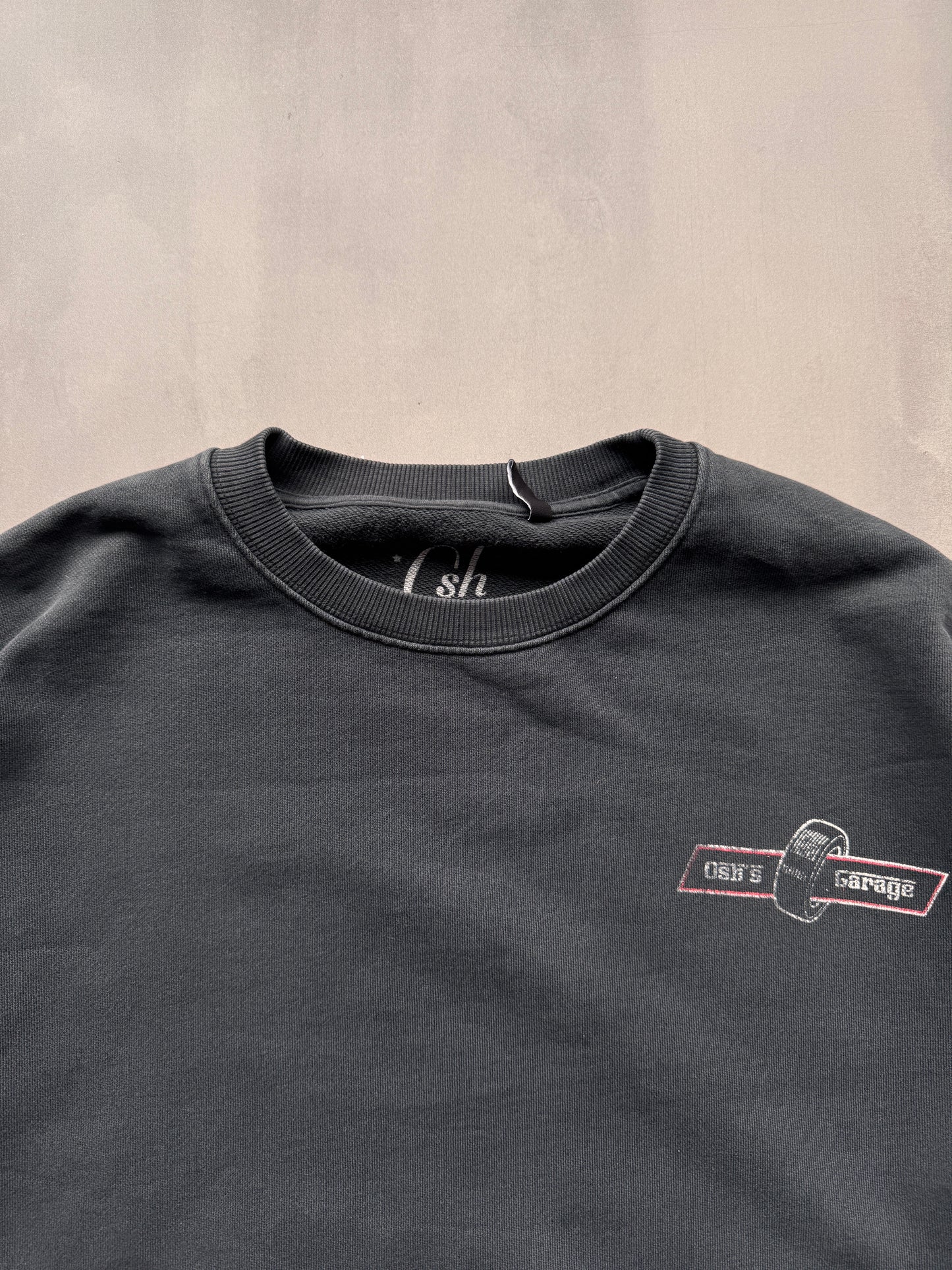 OSHKOSH GREY WHITE FERRARI SWEATER - L