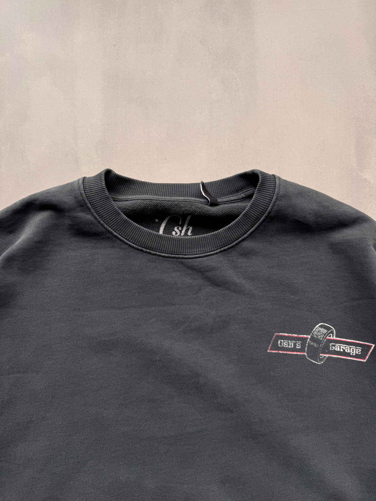 OSHKOSH GREY WHITE LAMBORGHINI SWEATER - L