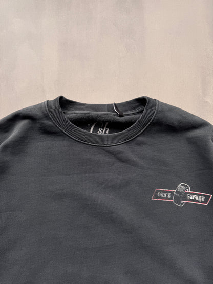 OSHKOSH GREY WHITE FERRARI SWEATER - L