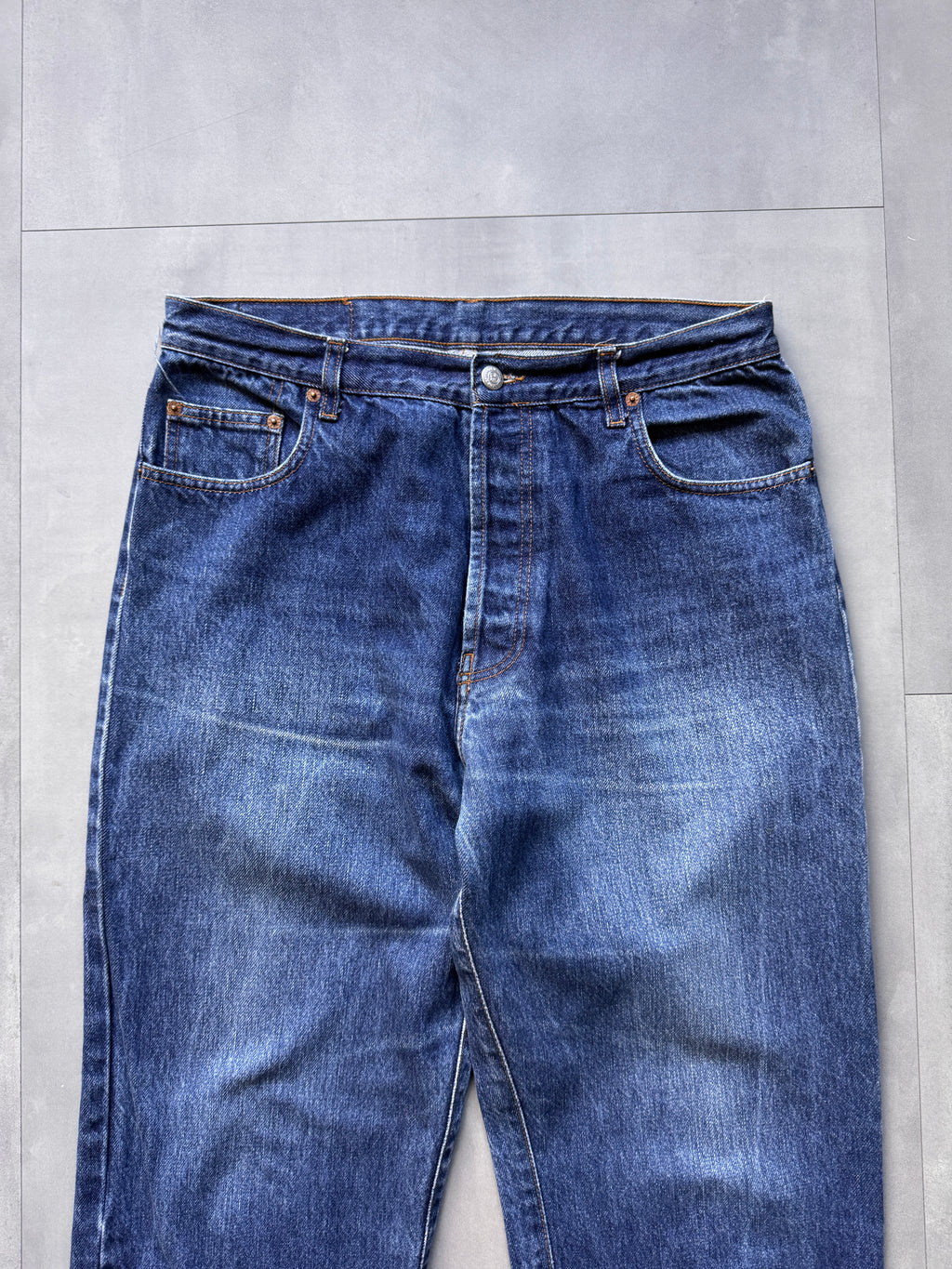 VINTAGE HLANDERS LIGHT WASH DENIM PANTS - 36