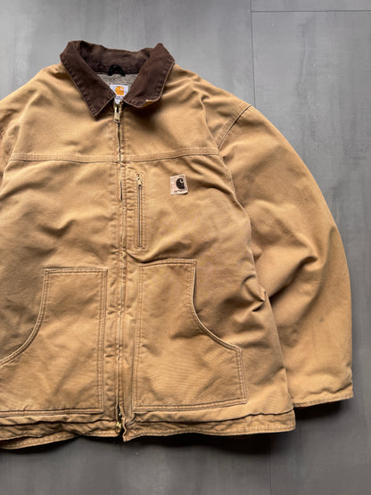 VINTAGE CARHARTT SHERPA LINED TAN ARCTIC JACKET - XXL