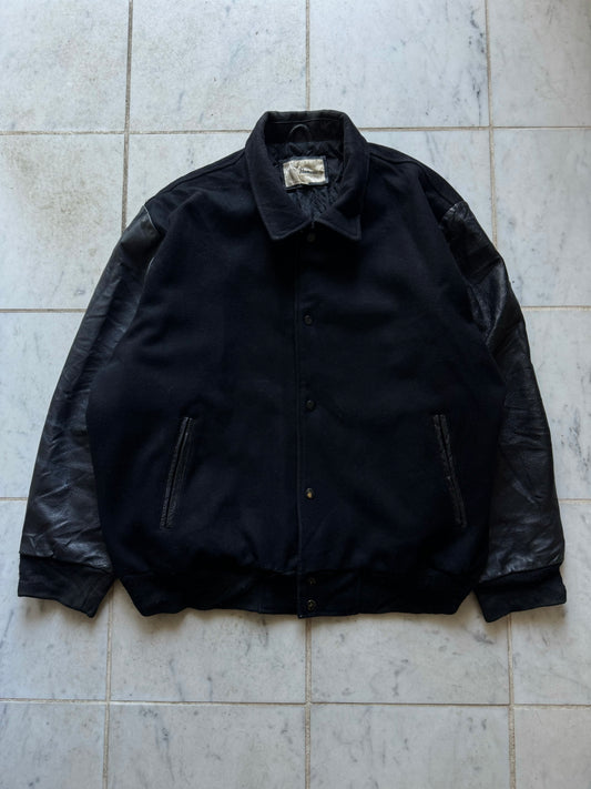 PENMANS BLACK VARSITY JACKET - XXLARGE