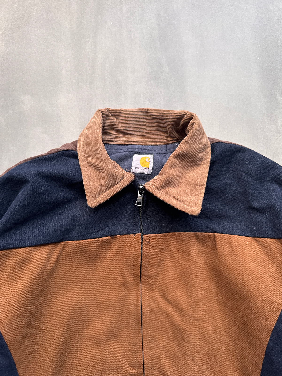 VINTAGE REWORKED CARHARTT MULTICOLOR DETROIT JACKET - L