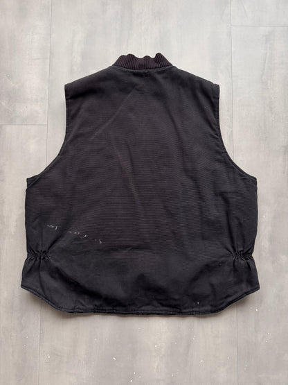 VINTAGE TRI-MOUNTAIN BLACK WORK GILET - XXL