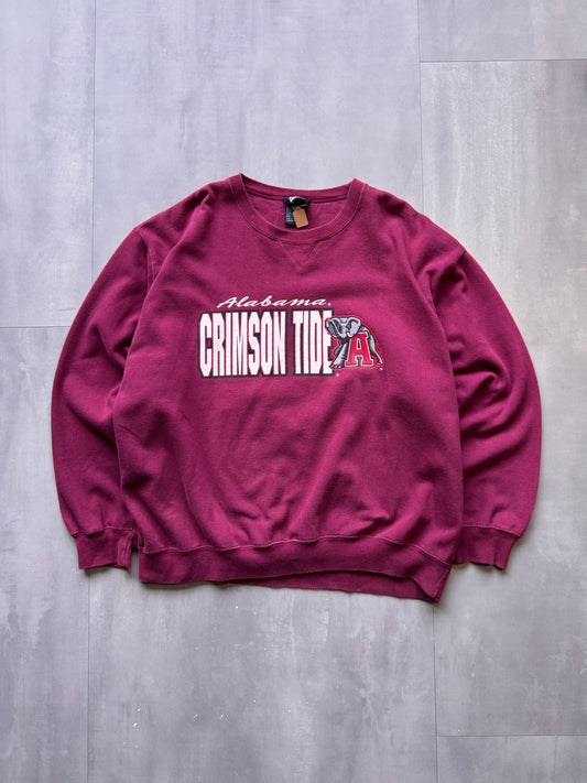 VINTAGE STARTER CRIMSON TIDE BURGUNDY SWEATER - XLARGE
