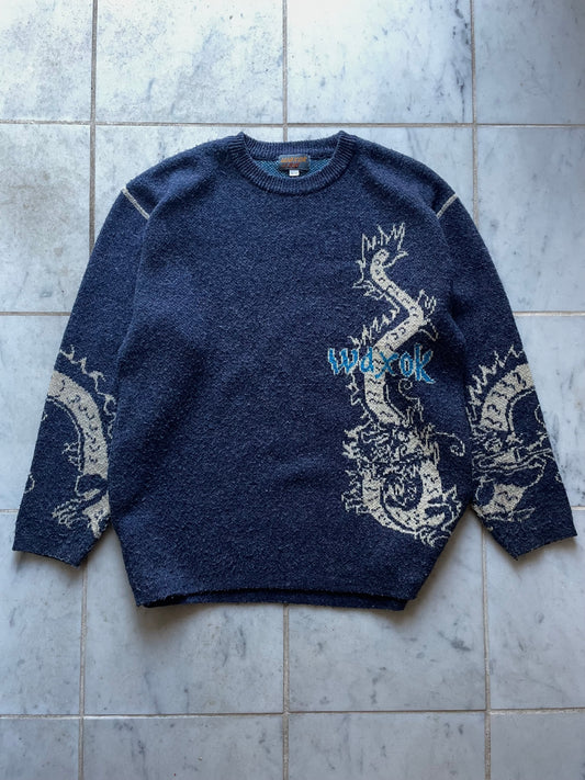 WAXOK 'DRAGON' KNIT SWEATER - LARGE