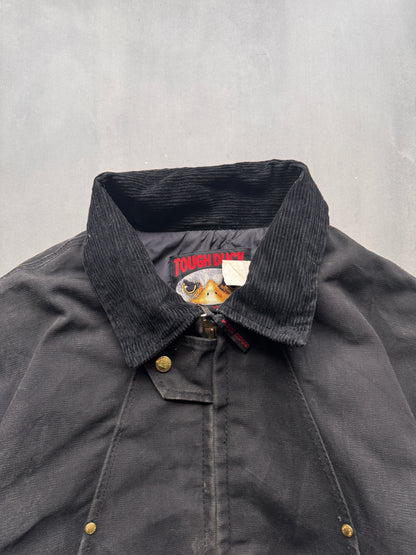 VINTAGE TOUGH DUCK BLACK WORKWEAR JACKET - XL