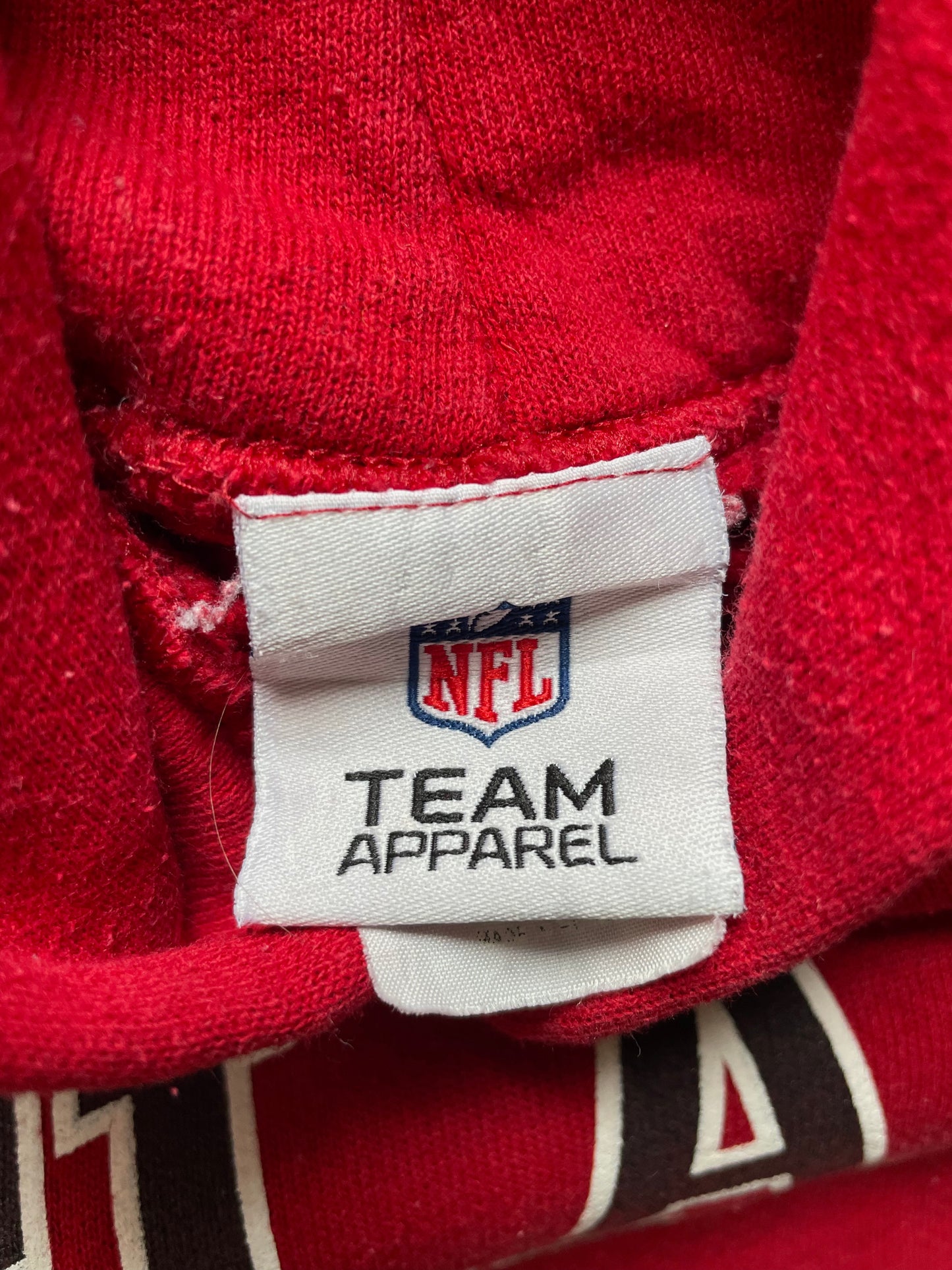 NFL ATLANTA FALCONS RED HOODIE - LARGE