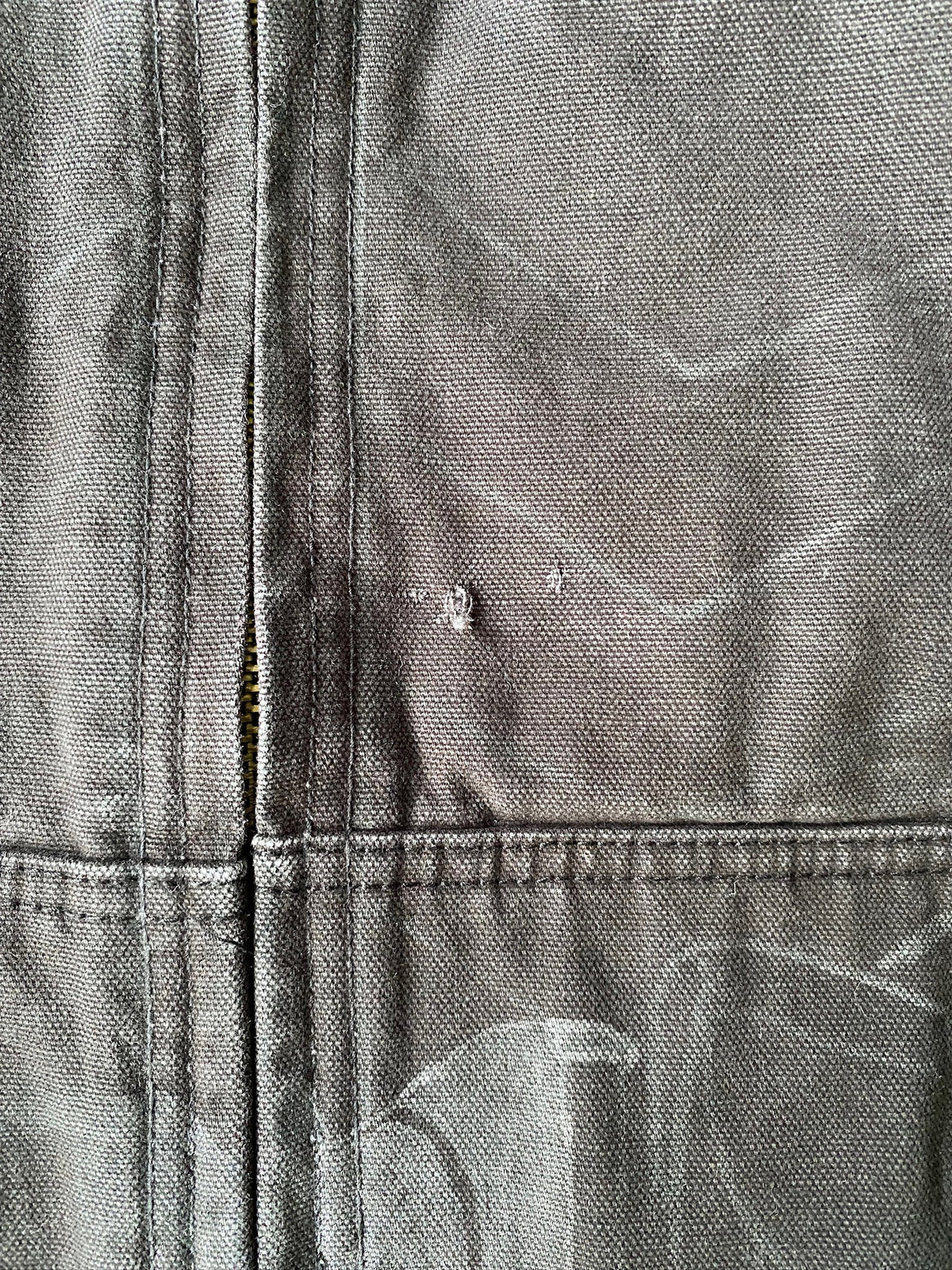 VINTAGE WOLVERINE FADED BLACK WORKWEAR GILET - XL