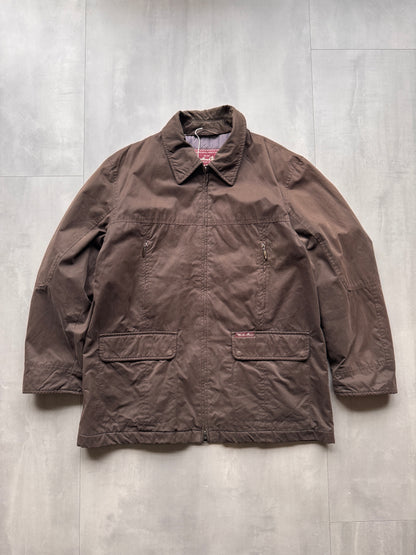 VINTAGE MARLBORO CLASSICS BROWN TRENCHCOAT - L