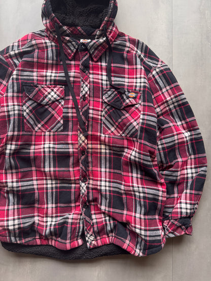 VINTAGE DICKIES SHERPA LINED FLANNEL JACKET - L
