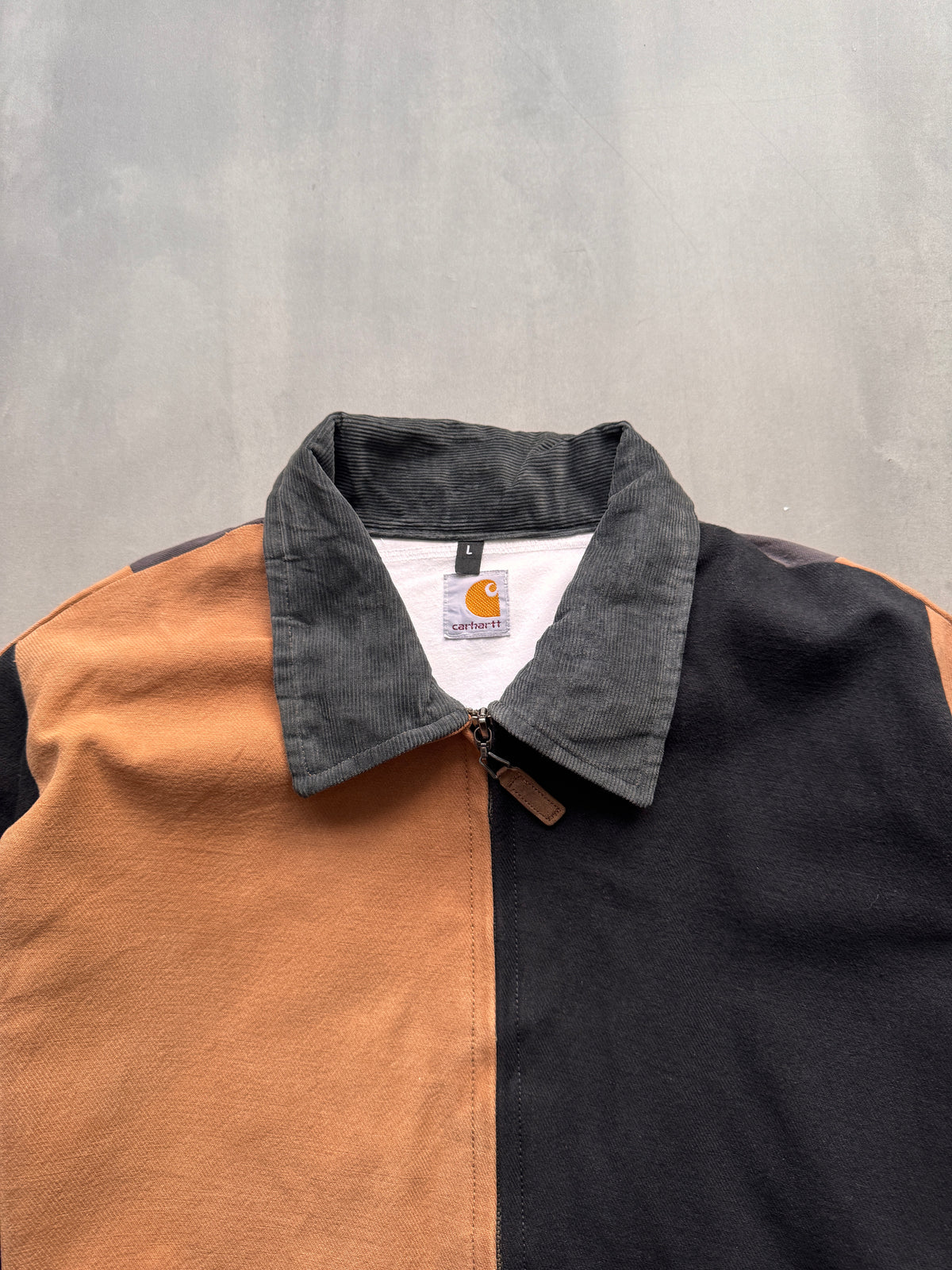 VINTAGE REWORKED CARHARTT MULTICOLOR DETROIT JACKET - L