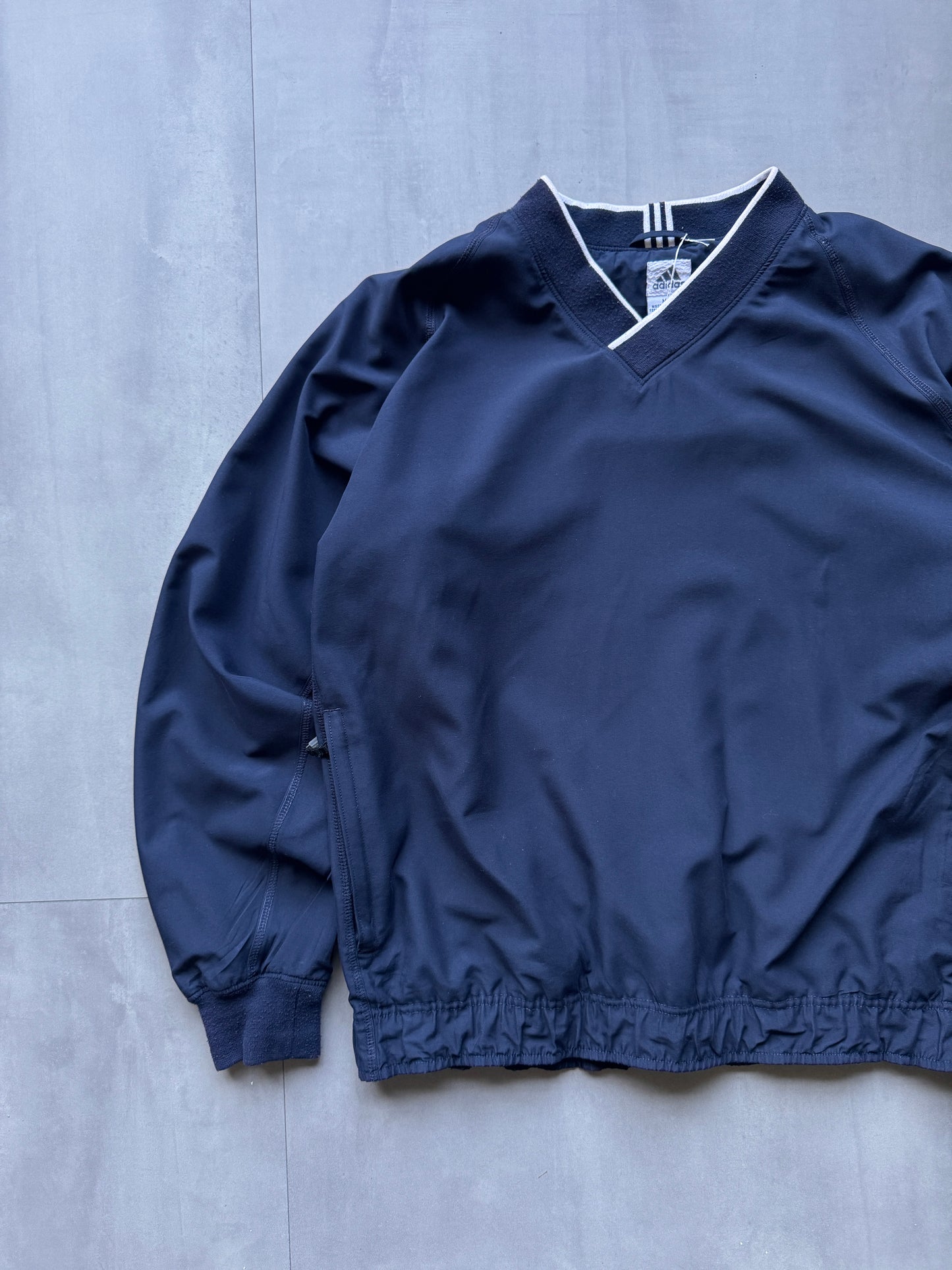 VINTAGE ADIDAS NAVY WINDBREAKER - M
