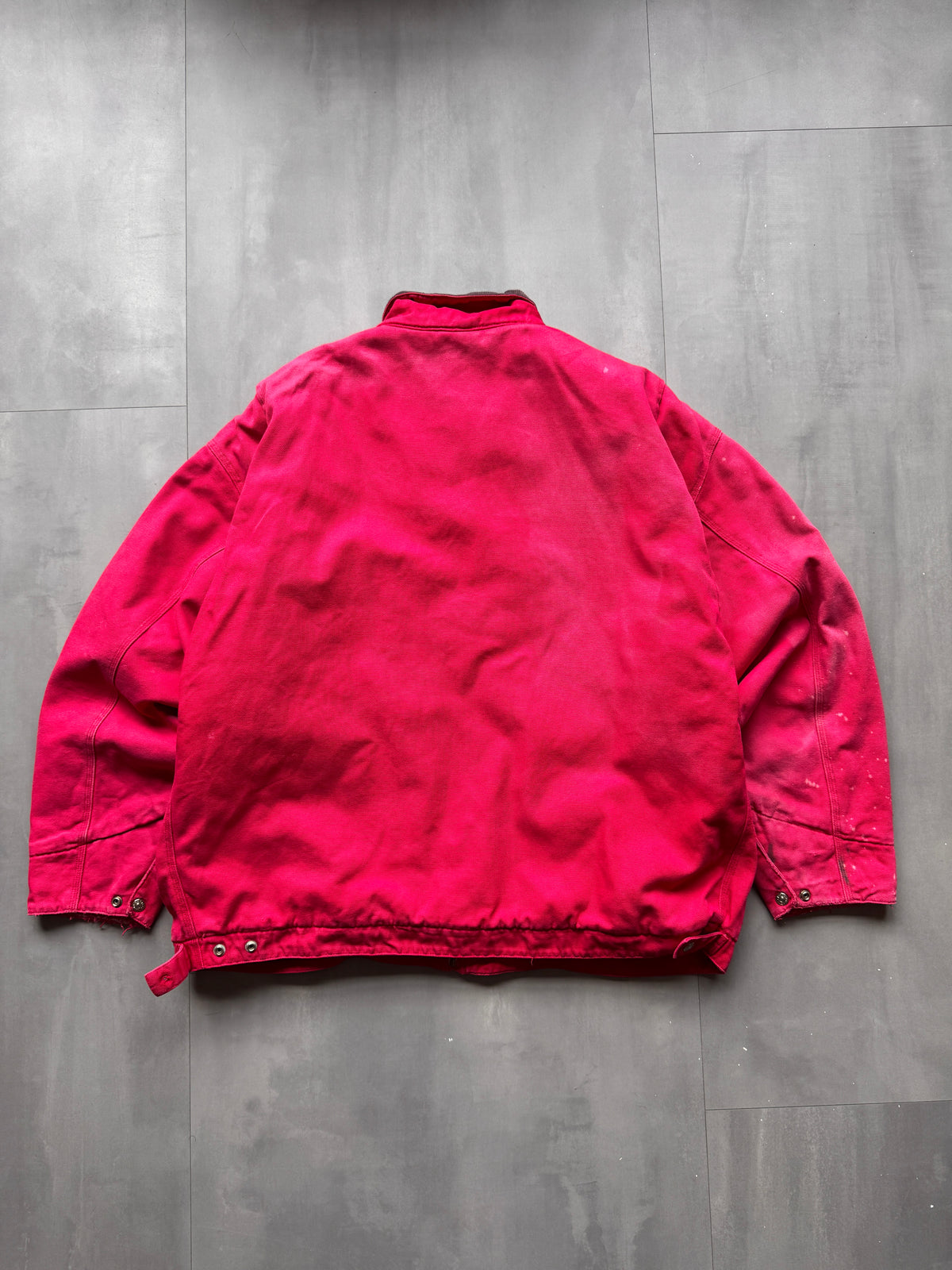 VINTAGE TRI-MOUNTAIN FADED RED DETROIT JACKET - XXXL
