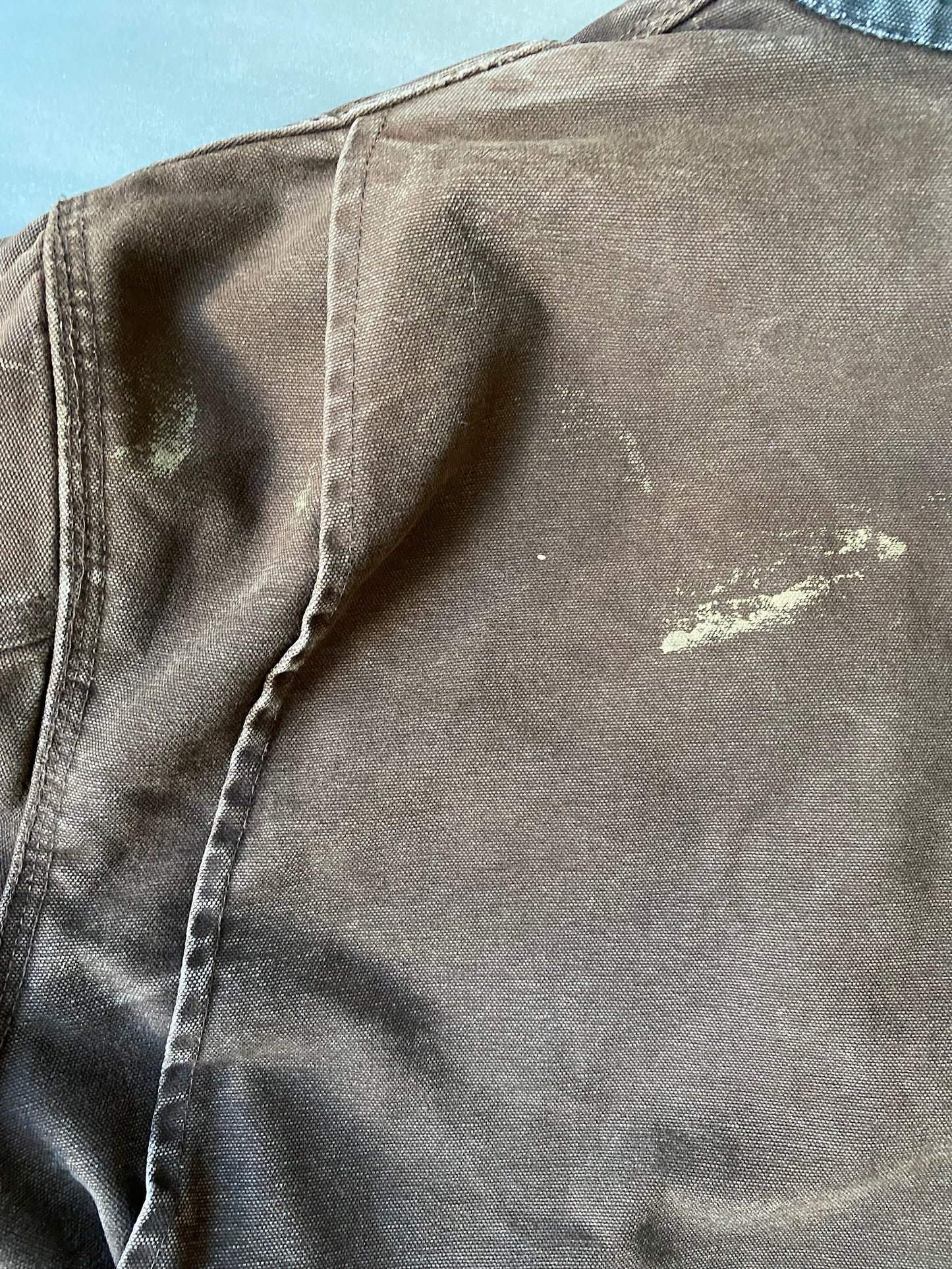 VINTAGE CARHARTT BROWN DETROIT JACKET - L