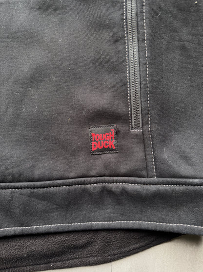 VINTAGE TOUGH DUCK FLEECE LINED WORK JACKET - LARGE