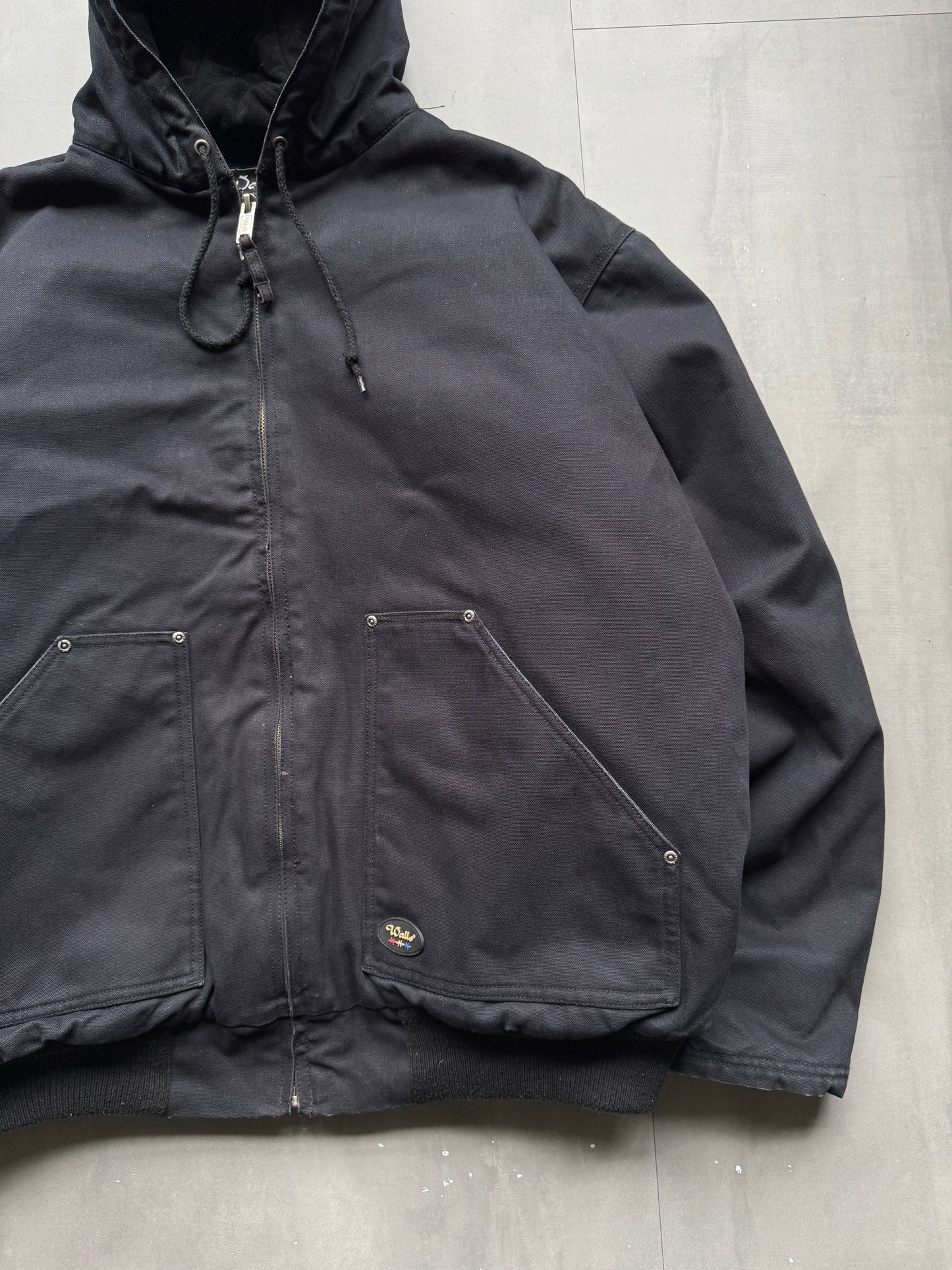 VINTAGE WALLS BLACK ACTIVE JACKET - XXL