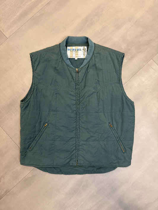 DIESEL GREEN GILET - LARGE/XLARGE