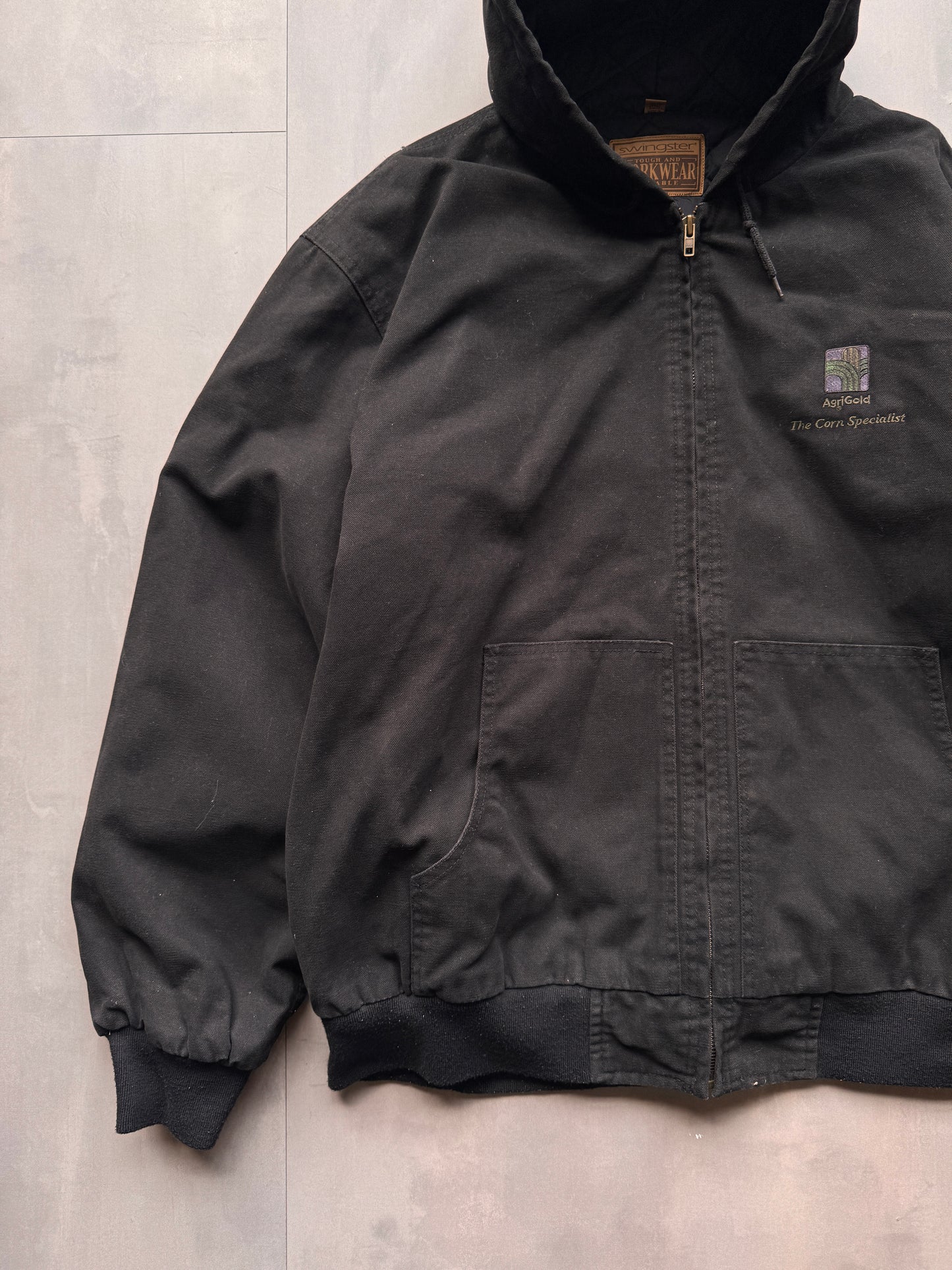 VINTAGE AGRIGOLD BLACK ACTIVE JACKET - XXL