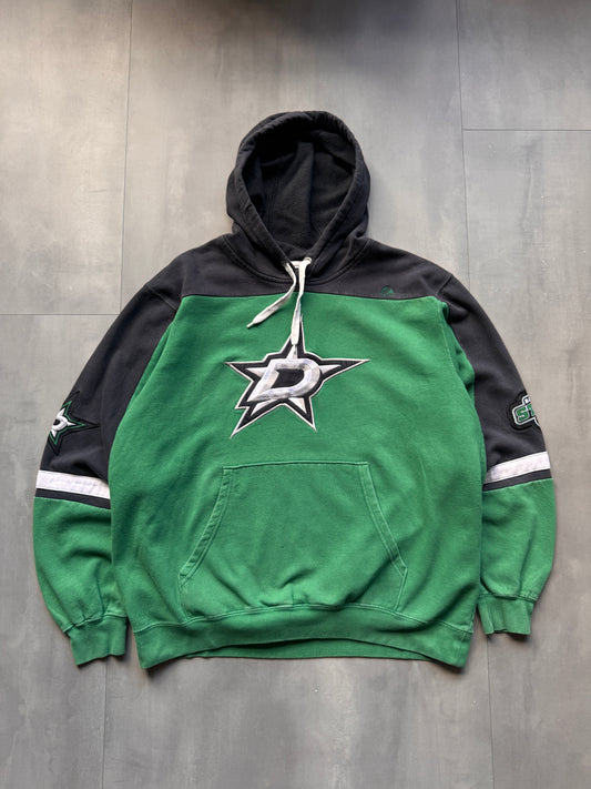 VINTAGE NHL DALLAS STARS GREEN HOODIE - L