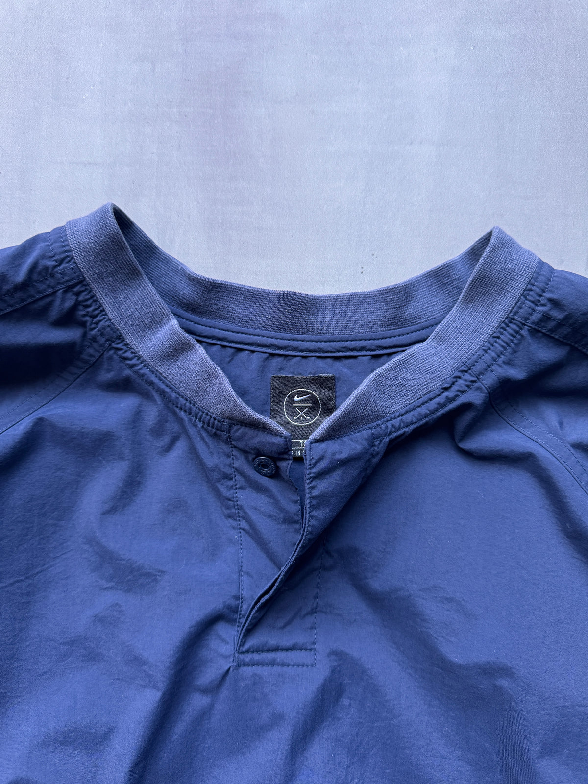 VINTAGE NIKE GOLF NAVY WINDBREAKER - XL