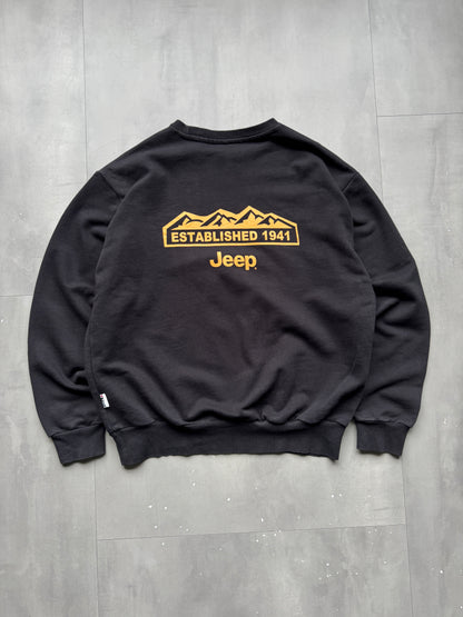 VINTAGE JEEP BLACK SWEATER - M
