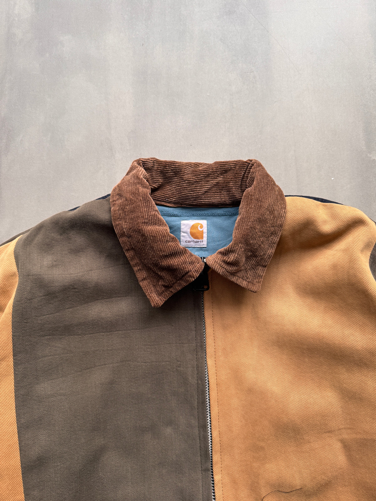 VINTAGE REWORKED CARHARTT MULTICOLOR DETROIT JACKET - L