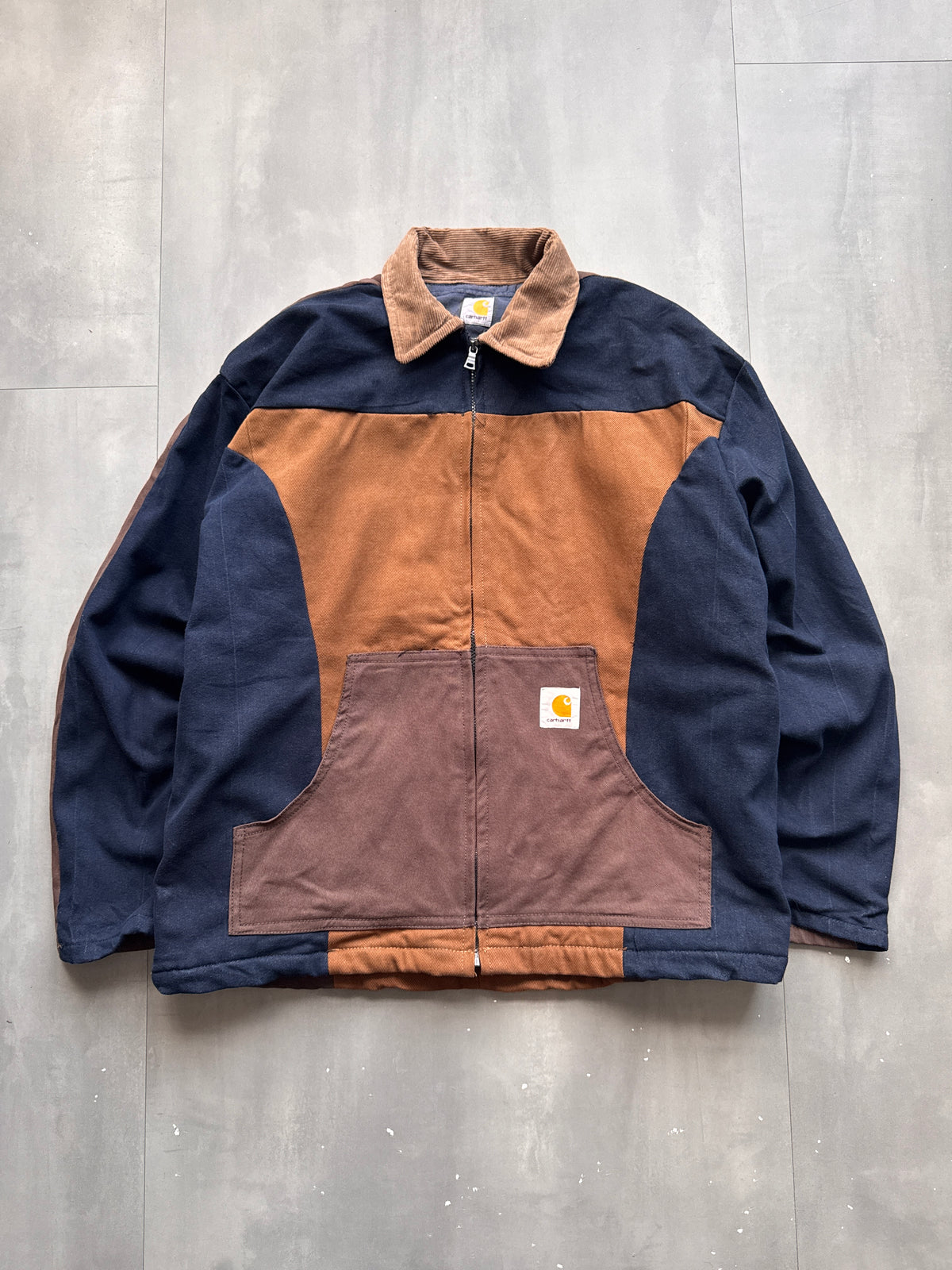 VINTAGE REWORKED CARHARTT MULTICOLOR DETROIT JACKET - L