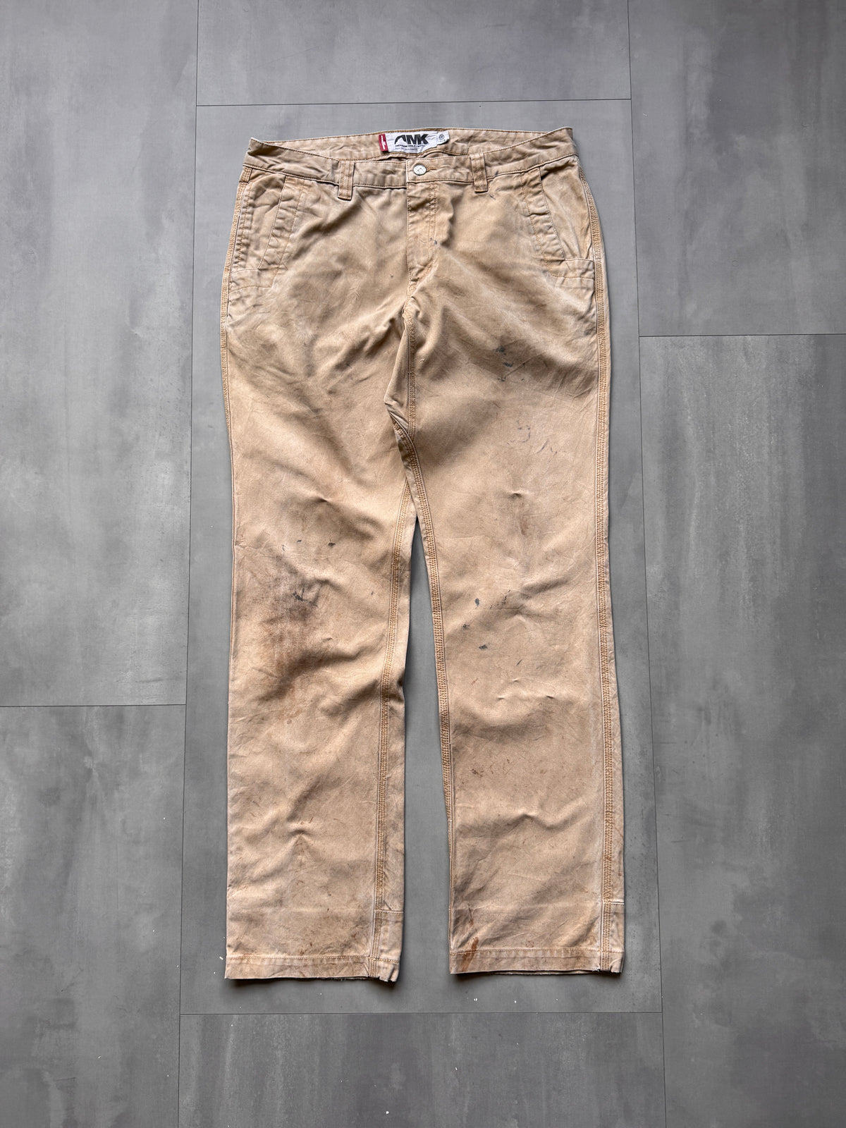 VINTAGE AWK TAN WORK PANTS - 34