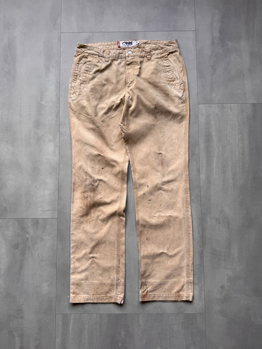 VINTAGE AWK TAN WORK PANTS - 34