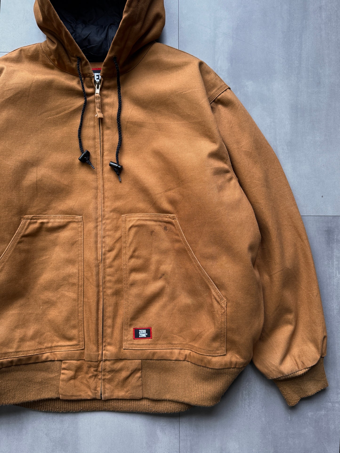 VINTAGE ZERO ZONE TAN ACTIVE JACKET - XLARGE/XXLARGE